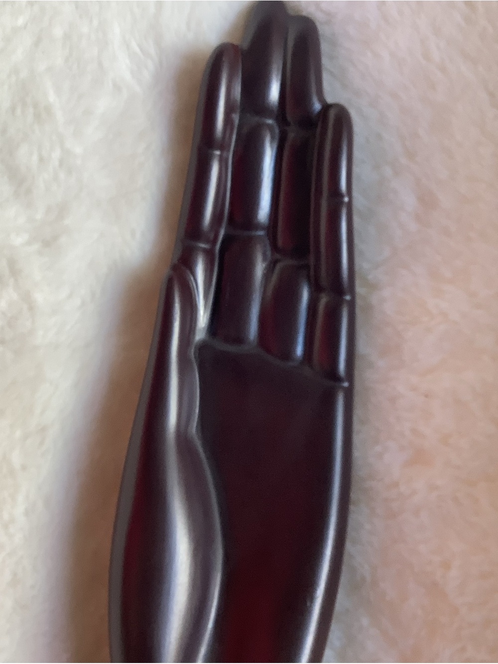Ceramic Buddha Hand Incense Holder Brown 10” - Picture 7 of 13